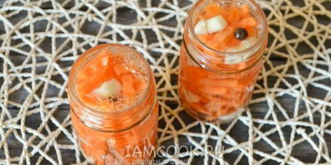 Рецепт морковь, маринованная на зиму