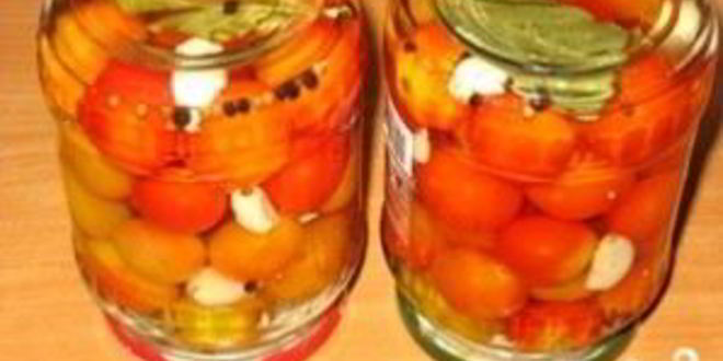Рецепт помидоры маринованные с чесноком