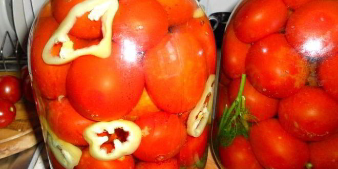 Рецепт помидоры маринованные со сладким перцем и зернами горчицы