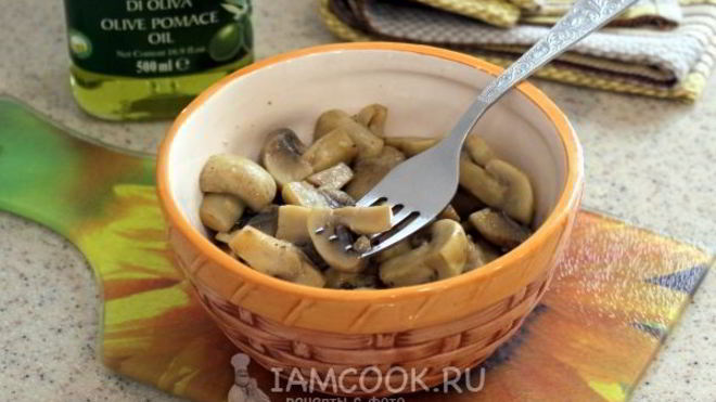 Рецепт Шампиньоны, маринованные в лимонном соке и коньяке