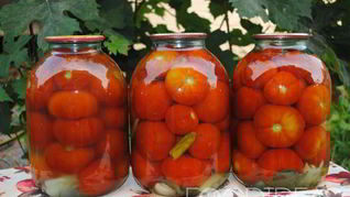 Рецепт Сладкие маринованные помидоры