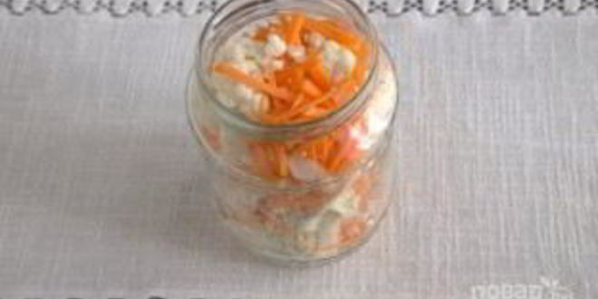 Рецепт цветная капуста, маринованная по-корейски