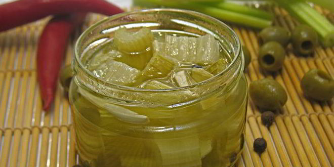 Рецепт в масле маринованный сельдерей