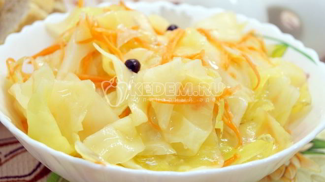 Рецепт Вкусная маринованная капуста