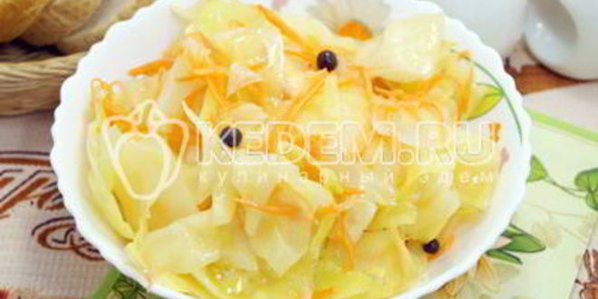 Рецепт вкусная маринованная капуста