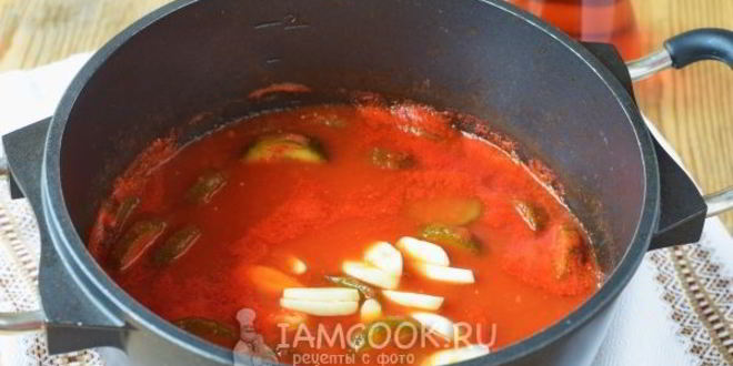 Рецепт огурцы в томатном соке на зиму