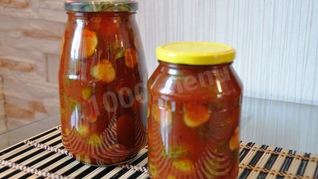 Рецепт Огурцы в томатном соусе на зиму
