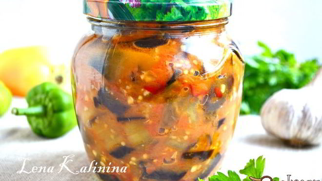 Рецепт Острые баклажаны по-грузински на зиму