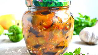 Рецепт Острые баклажаны по-грузински на зиму