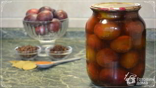 Рецепт Пряные сливы на зиму