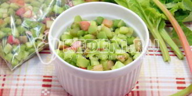 Рецепт ревень на зиму