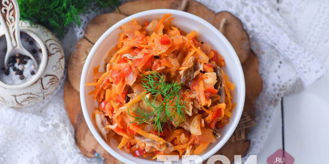 Рецепт скумбрия с овощами на зиму