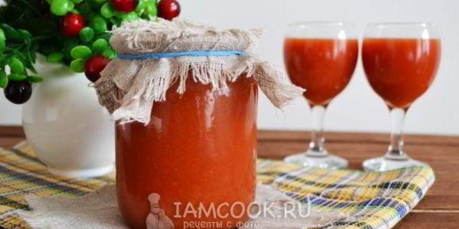 Рецепт сок томатный через сито на зиму