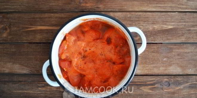 Рецепт сок томатный через сито на зиму