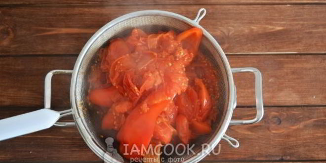 Рецепт сок томатный через сито на зиму