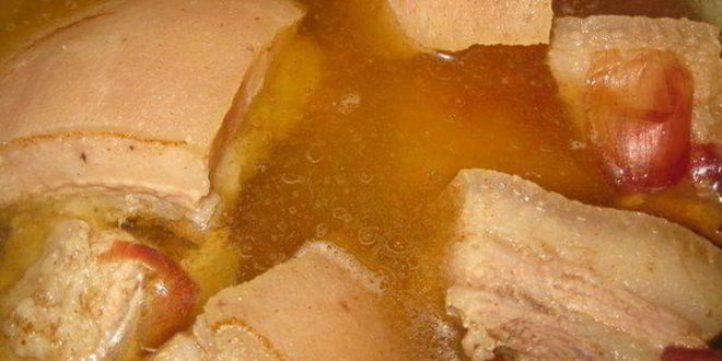 Рецепт сало в луковой шелухе