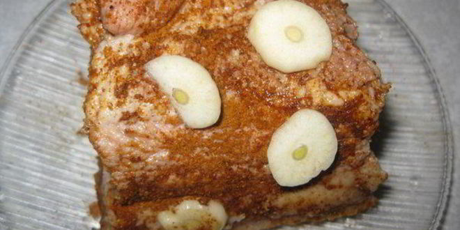 Рецепт сало в луковой шелухе