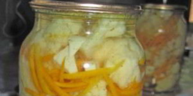 Рецепт цветная капуста по-корейски на зиму