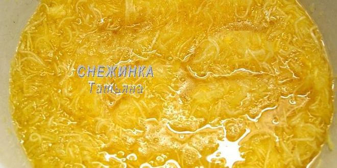 Рецепт апельсиново-кабачковое варенье