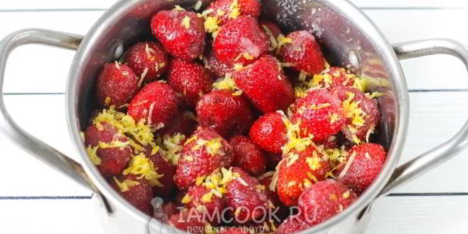 Рецепт клубничное варенье с лимоном
