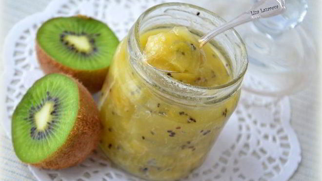 Рецепт Моментальный конфитюр из киви и банана Экзотика