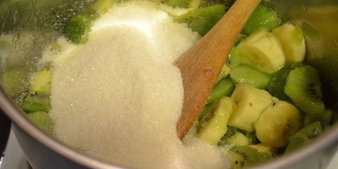 Рецепт моментальный конфитюр из киви и банана экзотика