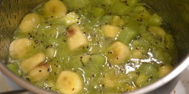 Рецепт моментальный конфитюр из киви и банана экзотика