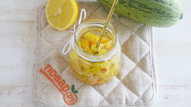 Рецепт Варенье из кабачков с лимоном