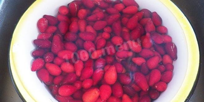 Рецепт варенье из кизила с косточками на зиму