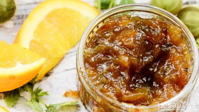 Рецепт Варенье из крыжовника и апельсина