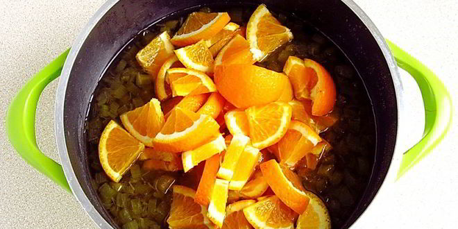 Рецепт варенье из ревеня с апельсинами