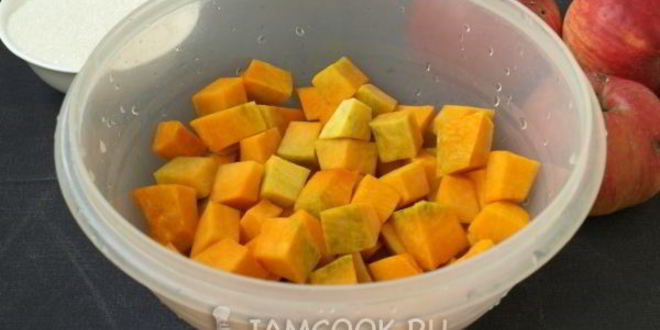Рецепт яблочно-тыквенное пюре на зиму