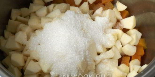 Рецепт яблочно-тыквенное пюре на зиму