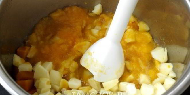 Рецепт яблочно-тыквенное пюре на зиму