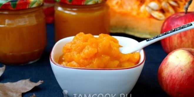 Рецепт яблочно-тыквенное пюре на зиму