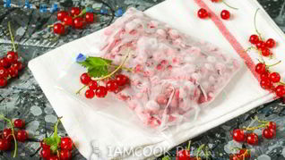 Рецепт Заморозка красной смородины на зиму