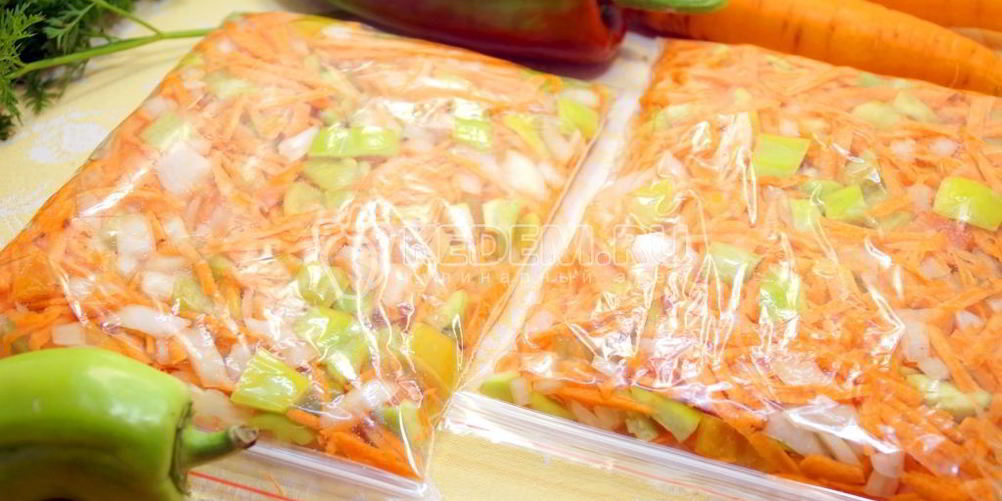 Как приготовить заморозка овощей для гарнира