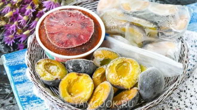 Рецепт Заморозка слив на зиму