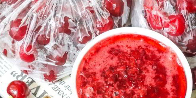 Рецепт заморозка вишни на зиму