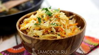 Рецепт Жареная квашеная капуста