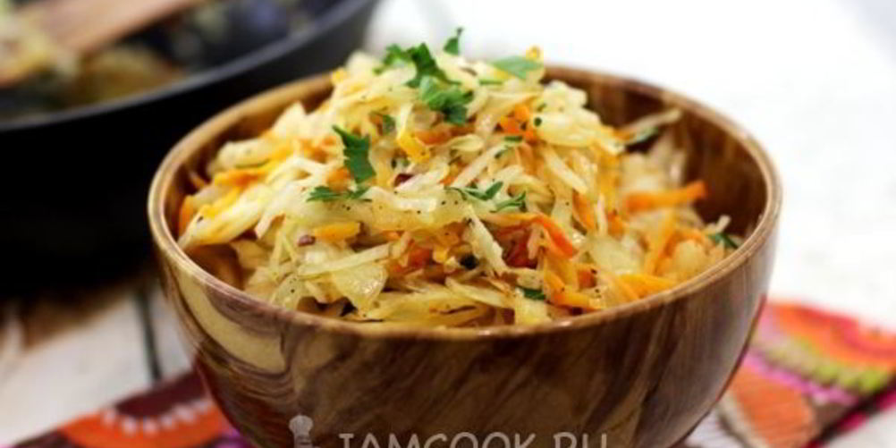 Как приготовить жареная квашеная капуста