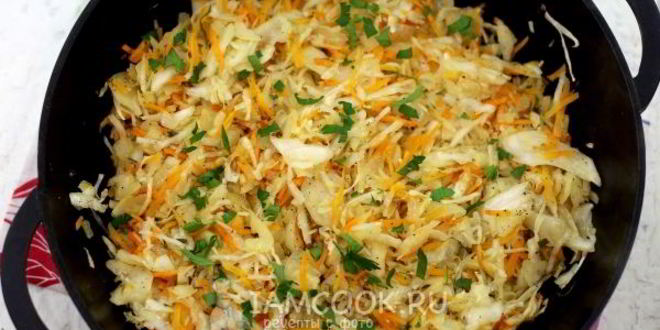 Рецепт жареная квашеная капуста