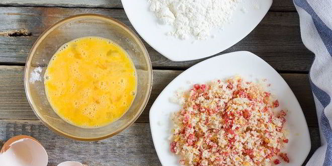 Рецепт багеты с курицей в панировке из панчетты