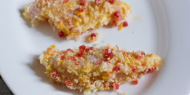 Рецепт багеты с курицей в панировке из панчетты