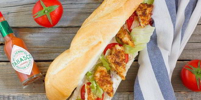 Рецепт багеты с курицей в панировке из панчетты