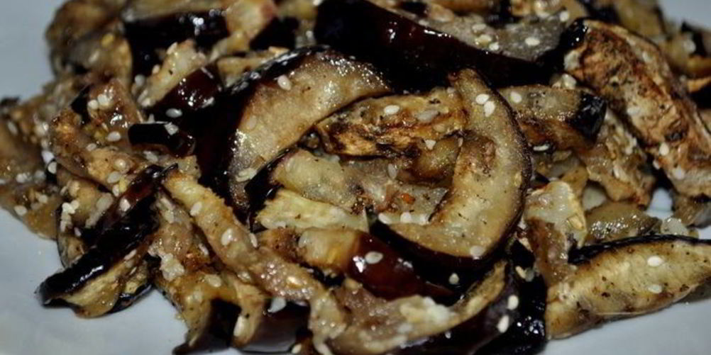 Как приготовить баклажан с кунжутным семенем