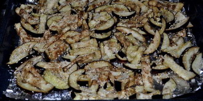 Рецепт баклажан с кунжутным семенем