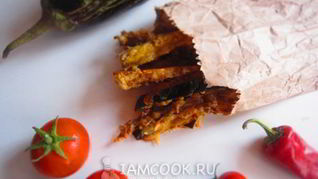 Рецепт Баклажанные палочки в сырном кляре
