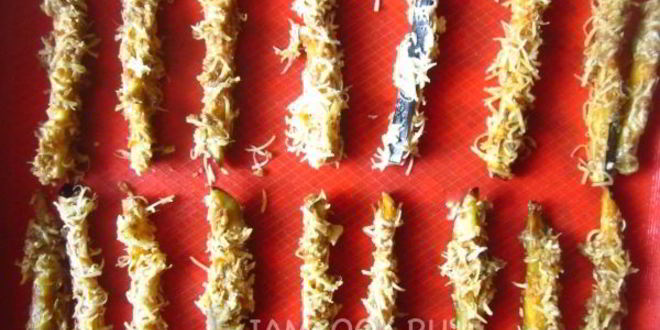 Рецепт баклажанные палочки в сырном кляре