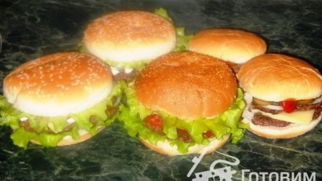 Рецепт Домашние бургеры